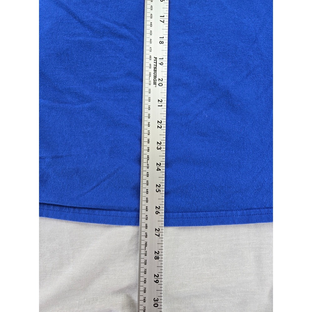Majestic Los Angeles Dodgers Baseball T-Shirt Mens Large Blue Graphic Tee 1958 - Picture 5 of 10